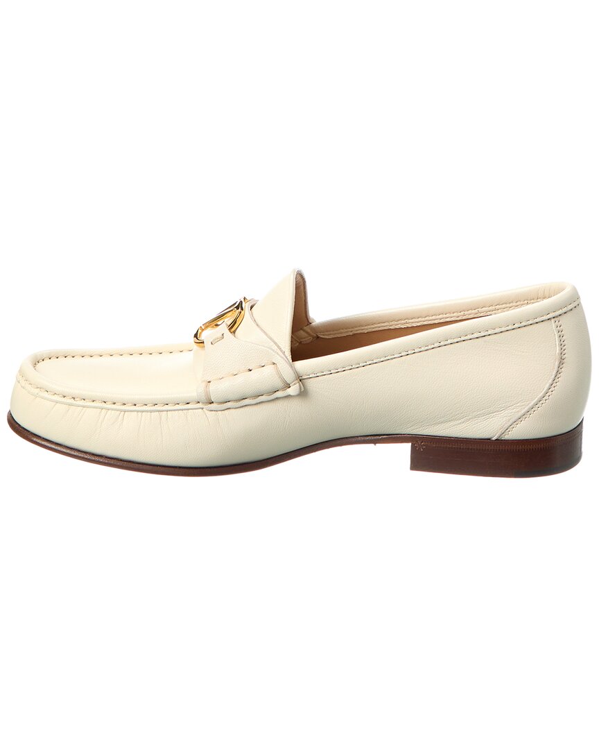 Valentino Vlogo Leather Loafer