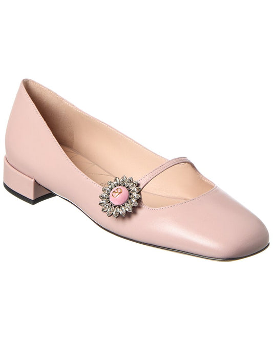 Valentino Leather Mary Jane Pink