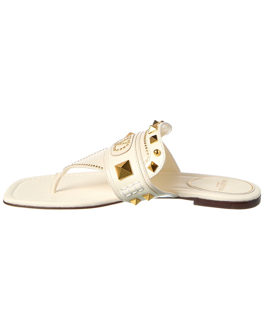 Valentino Vlogo Leather Sandal