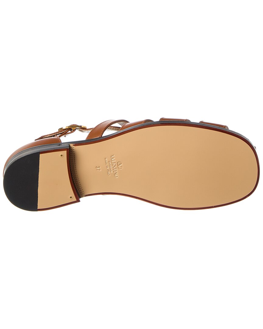 Valentino Vlogo Signature Leather Sandal