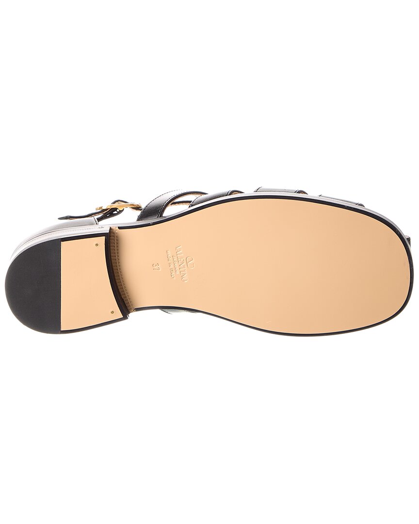 Valentino Vlogo Leather Sandal