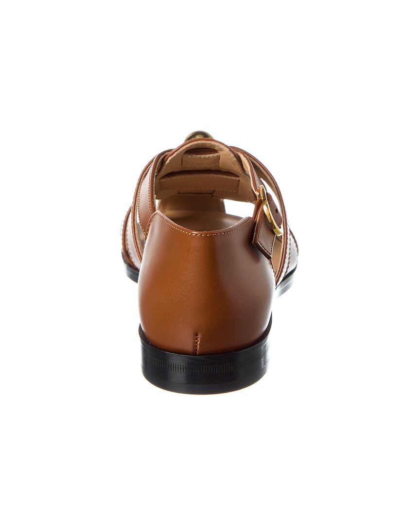 Valentino Vlogo Signature Leather Sandal