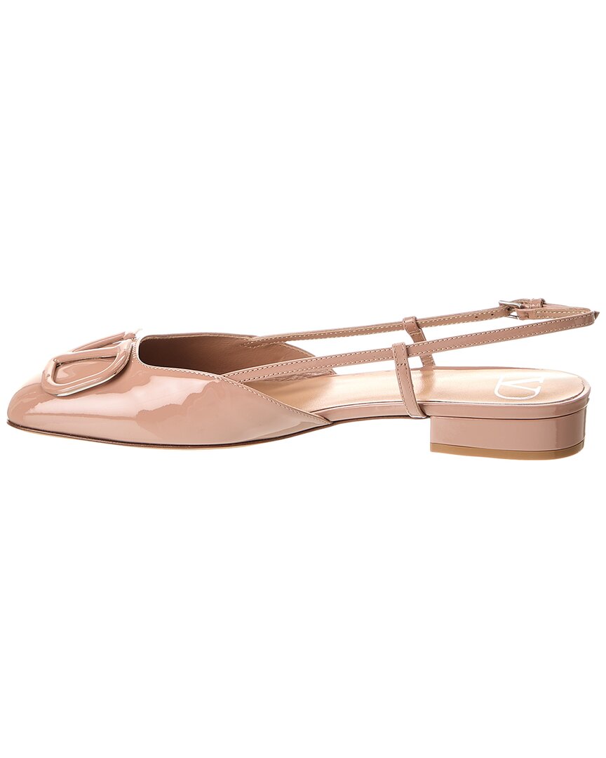 Valentino Vlogo Patent Slingback Flat