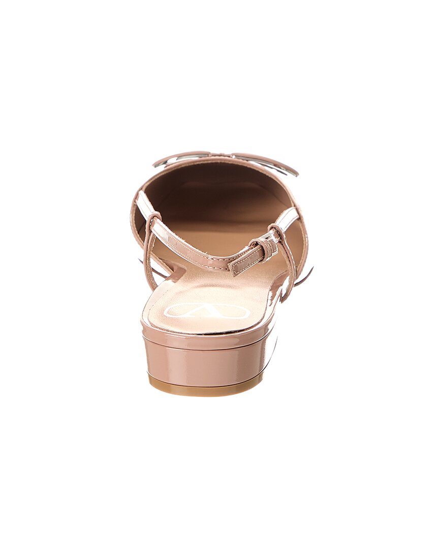 Valentino Vlogo Patent Slingback Flat