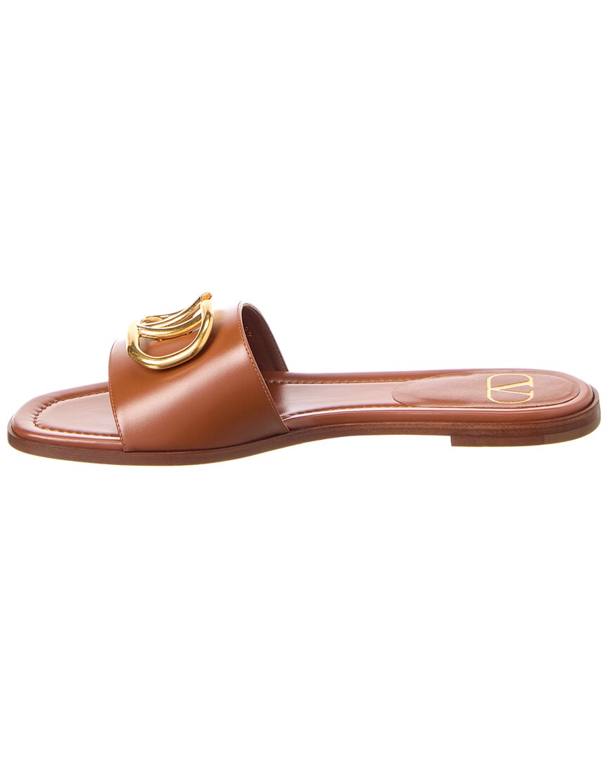Valentino Vlogo Signature Leather Sandal