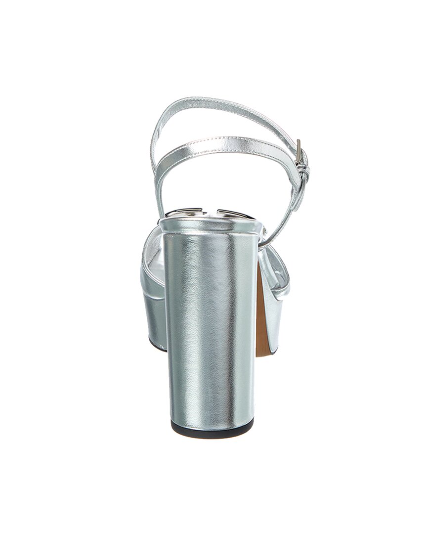 Valentino Vlogo 115 Signature Leather Platform Sandal