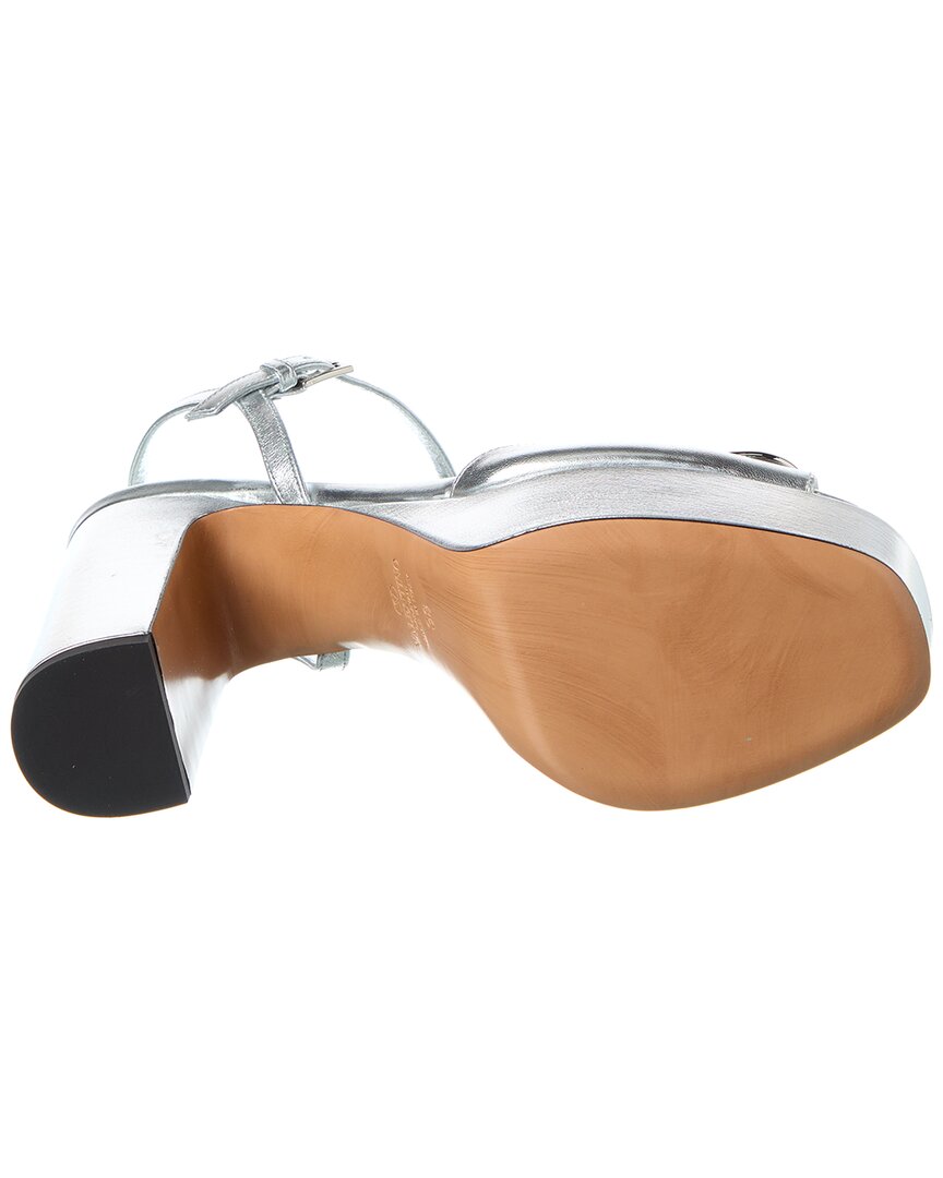 Valentino Vlogo 115 Signature Leather Platform Sandal