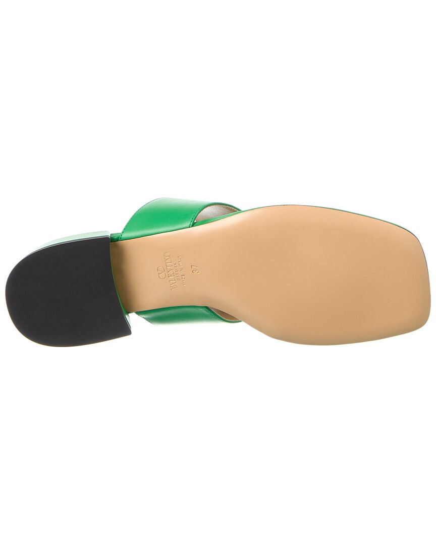 Valentino Vlogo Signature Leather Sandal