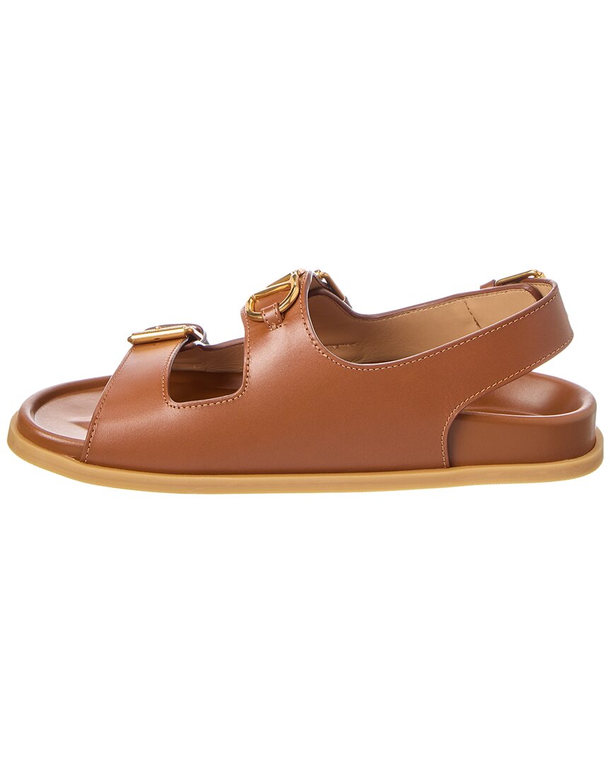 Valentino Vlogo Leather Sandal