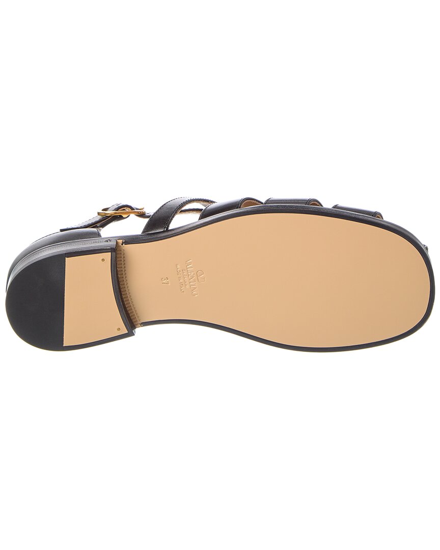 Valentino Vlogo Leather Sandal