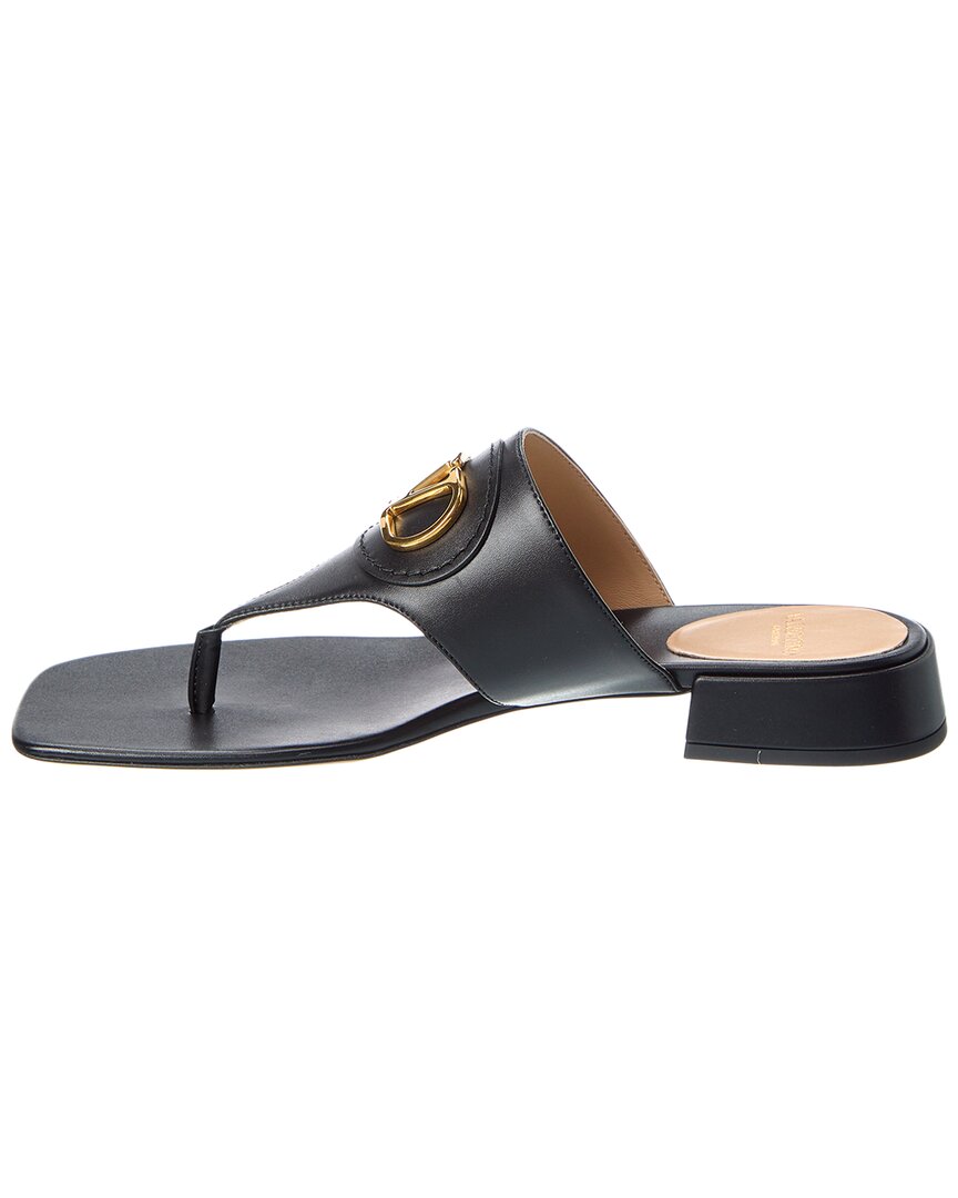 Valentino Vlogo Signature Leather Sandal