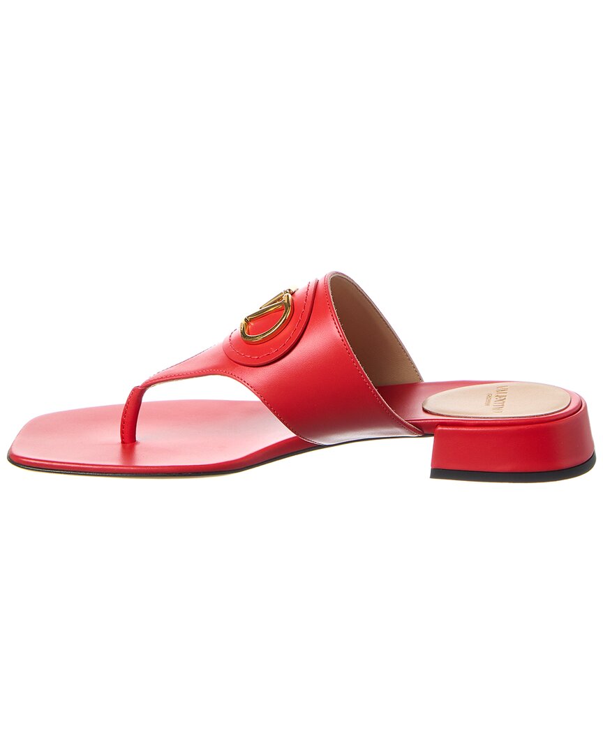 Valentino Vlogo Signature Leather Sandal