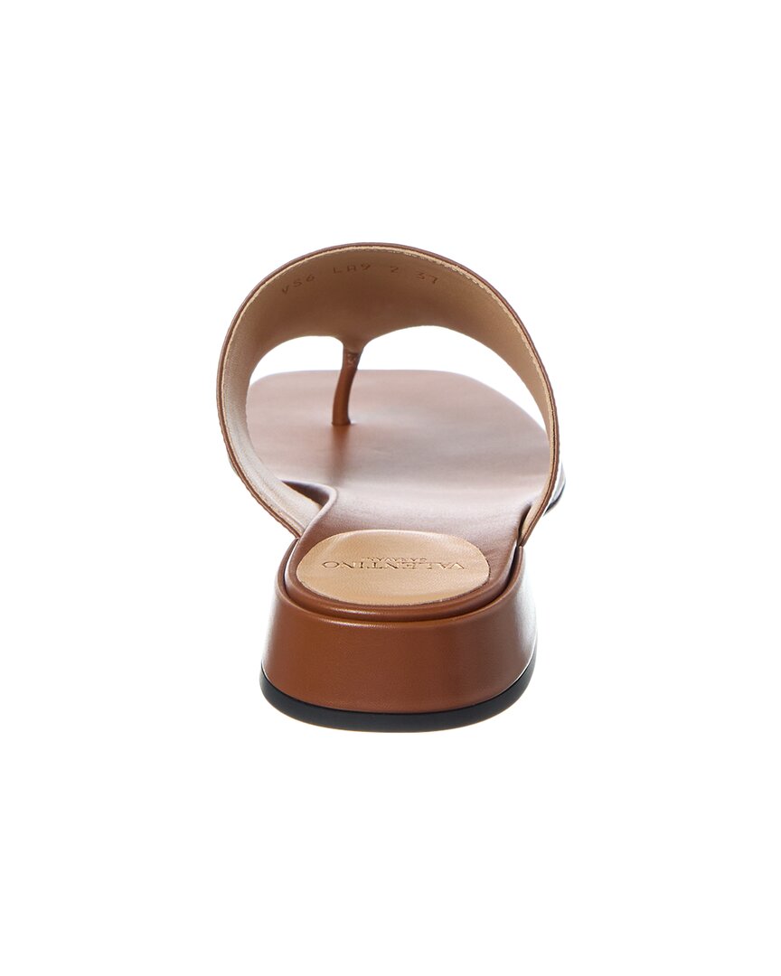 Valentino Vlogo Signature Leather Sandal