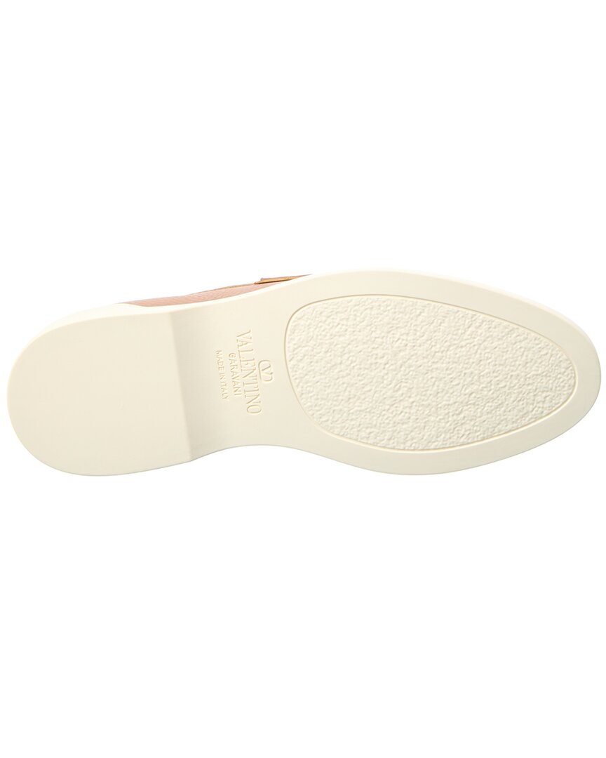 Valentino Vlogo Leather Loafer