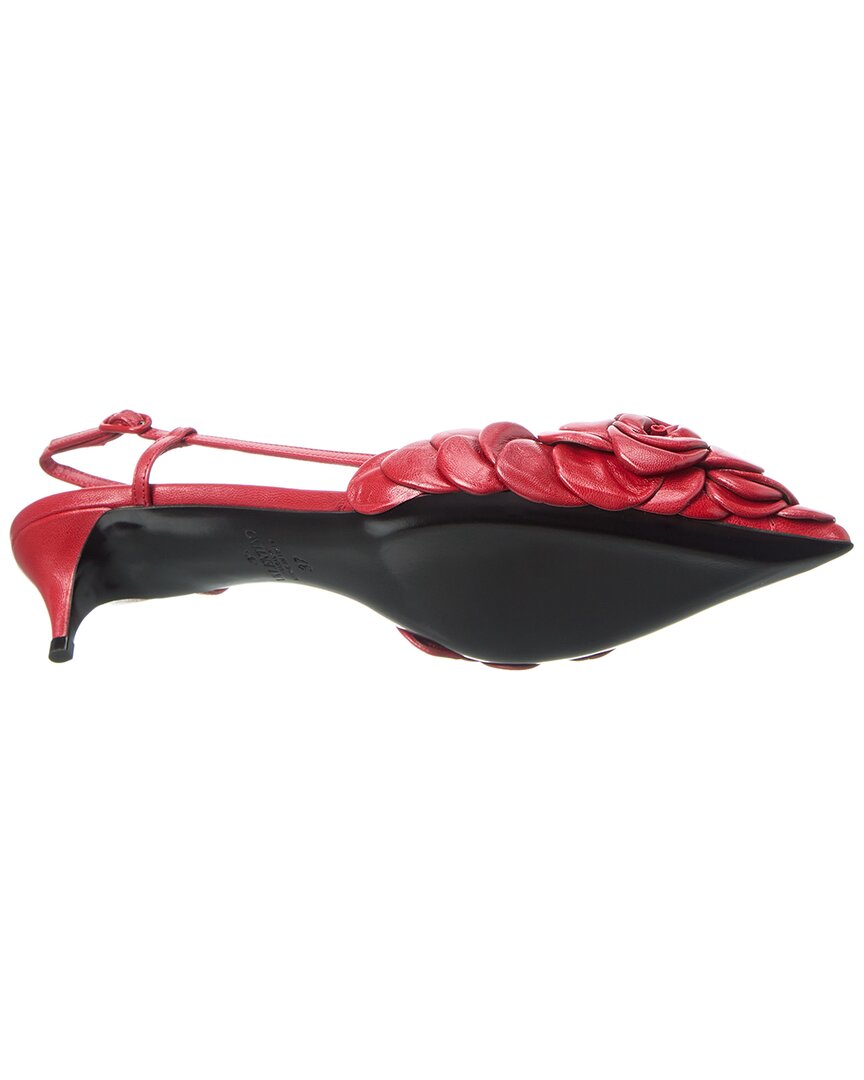 Valentino Atelier 03 Rose Edition 40 Leather Slingback Pump