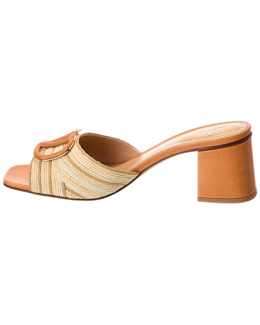 Valentino Vlogo 60 Woven & Leather Sandal