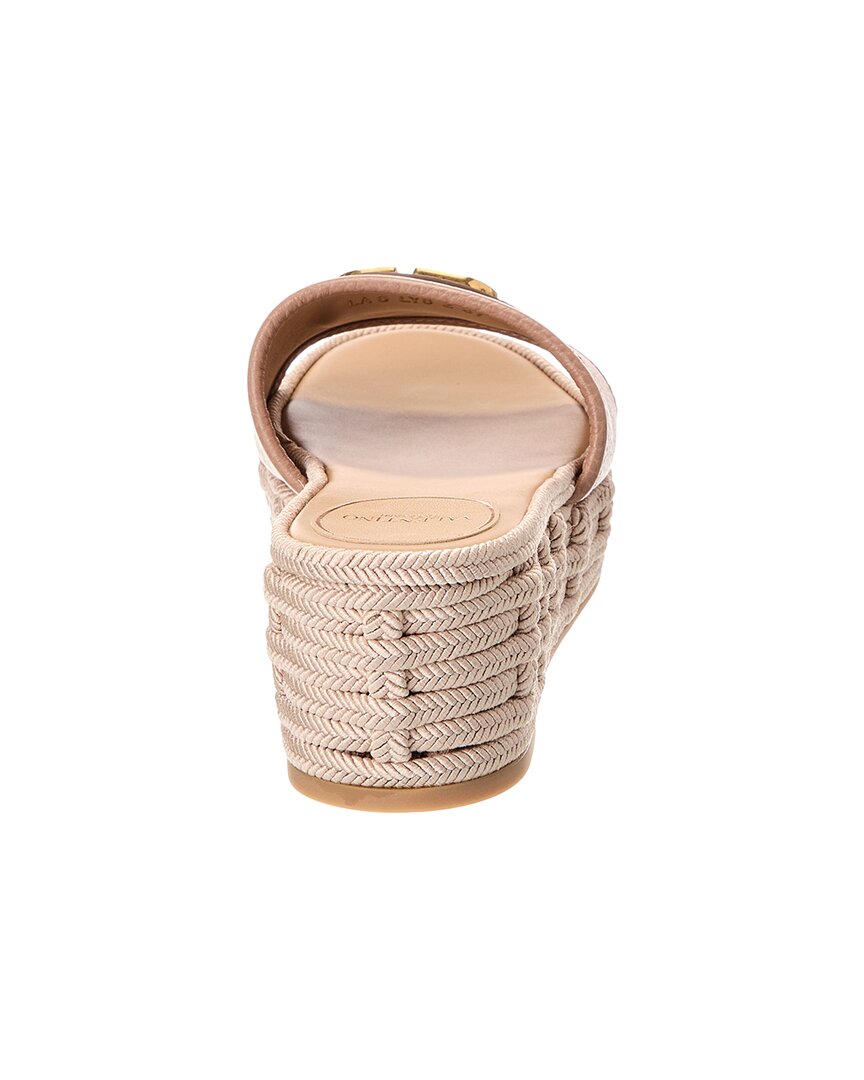 Valentino Vlogo 60 Grainy Leather Platform Sandal