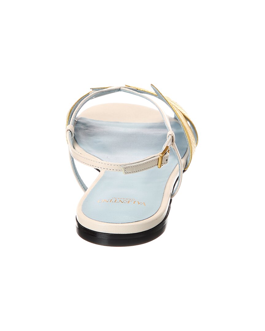 Valentino Foliefoliage Leather Sandal