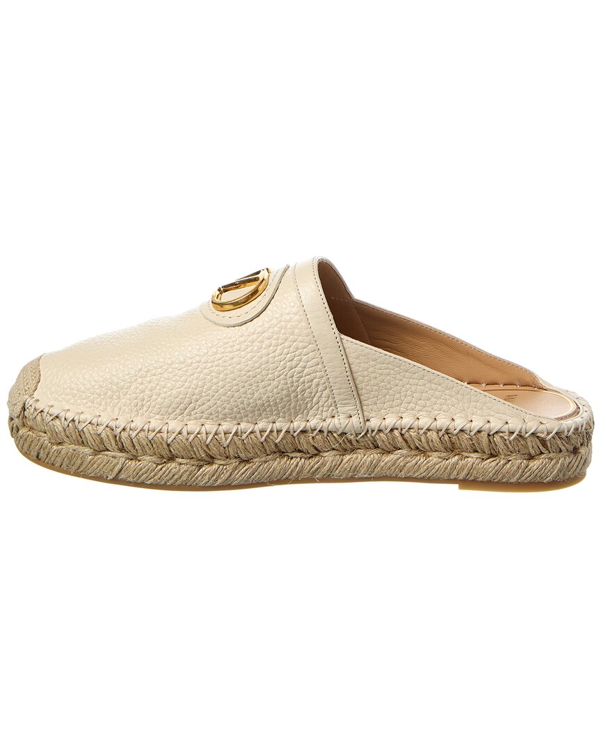 Valentino Vlogo Signature Grainy Leather Mule