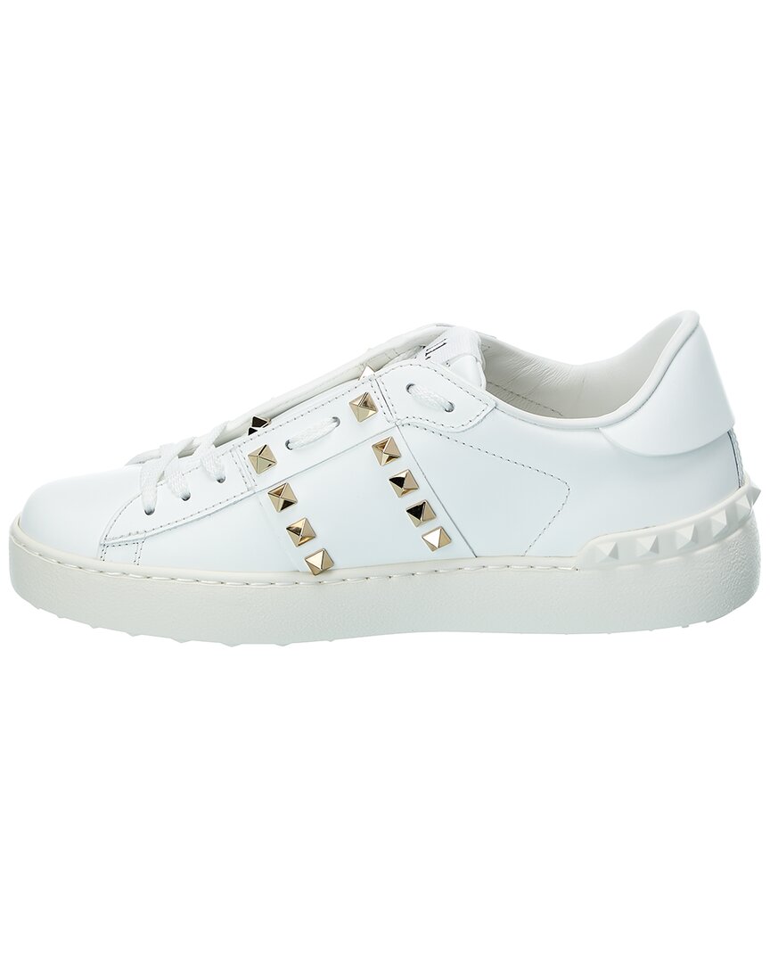 Valentino Rockstud Untitled Leather Sneaker