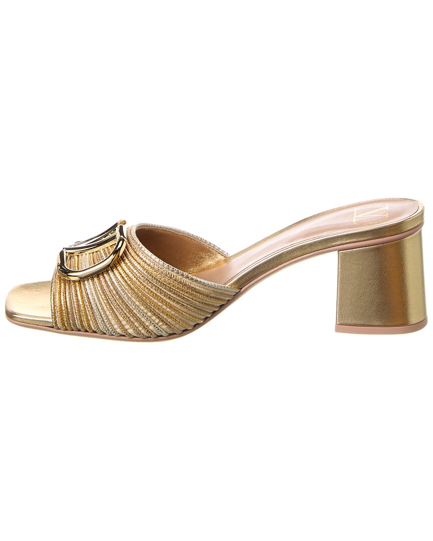 Valentino Vlogo Signature 60 Woven & Leather Sandal