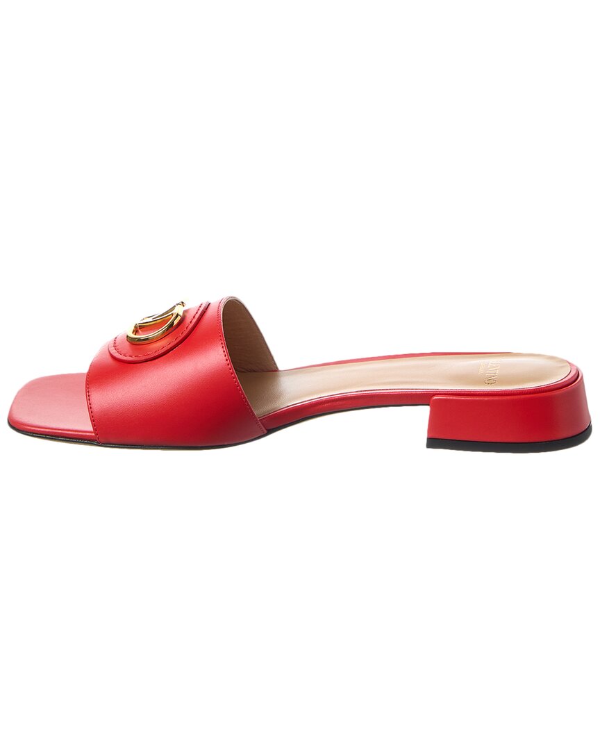 Valentino Vlogo Signature Leather Sandal