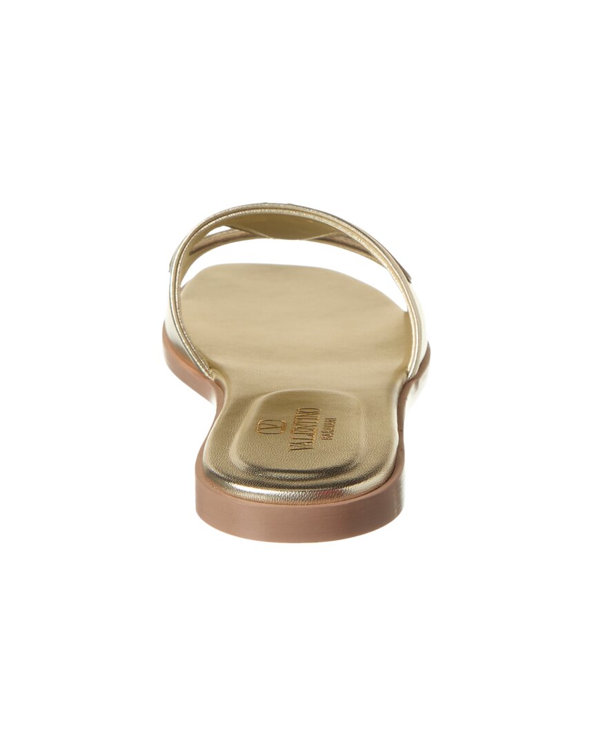 Valentino Vlogo Cutout Leather Sandal