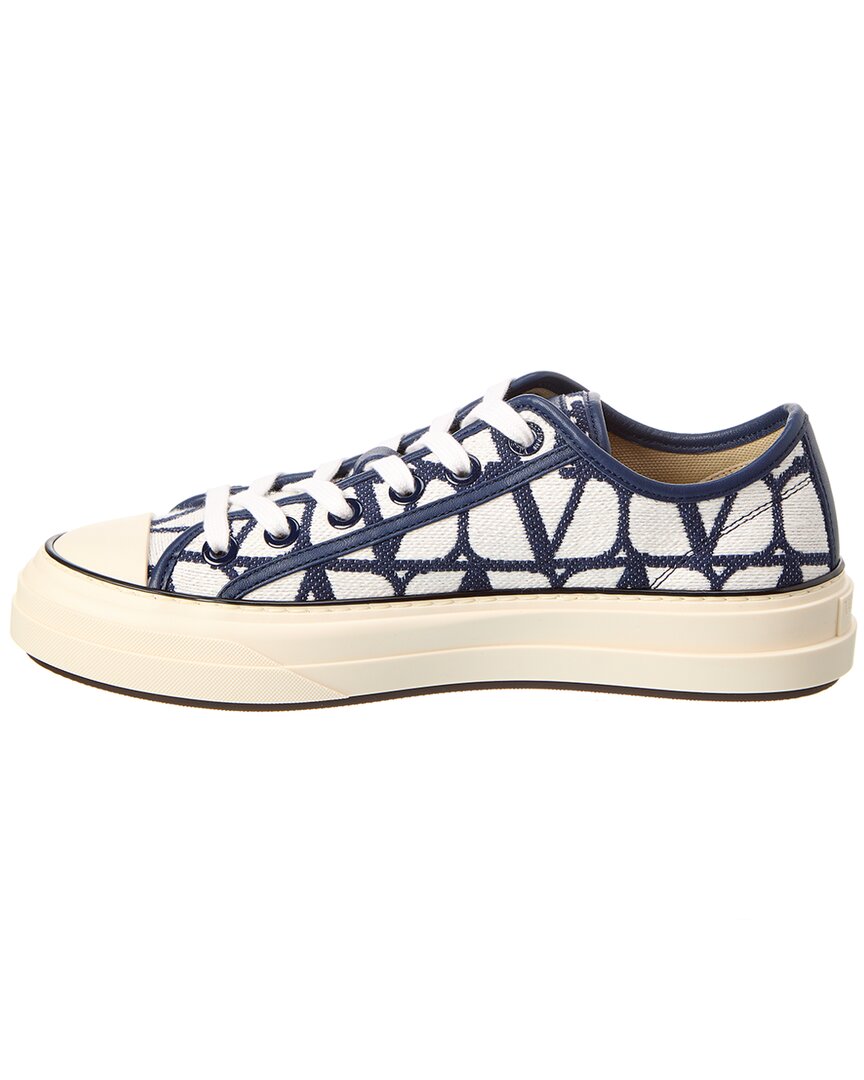 Valentino Toile Iconographe Canvas & Leather Sneaker