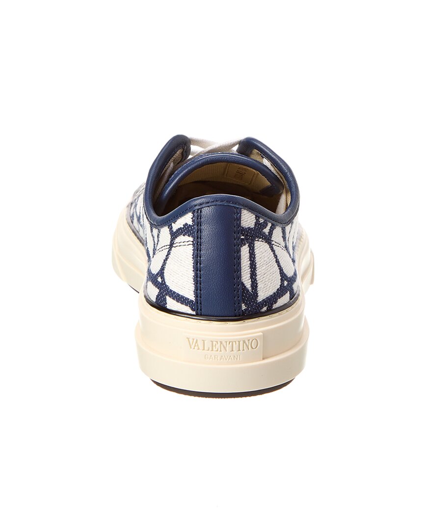 Valentino Toile Iconographe Canvas & Leather Sneaker
