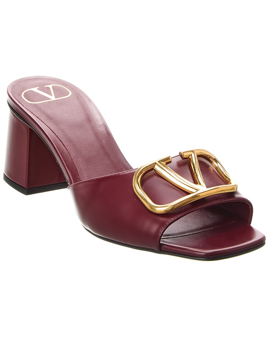 Valentino Vlogo 60 Leather Sandal Red