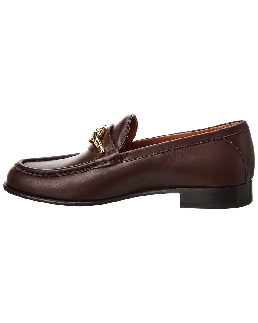 Valentino Vlogo Leather Loafer