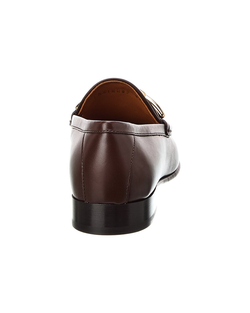 Valentino Vlogo Leather Loafer
