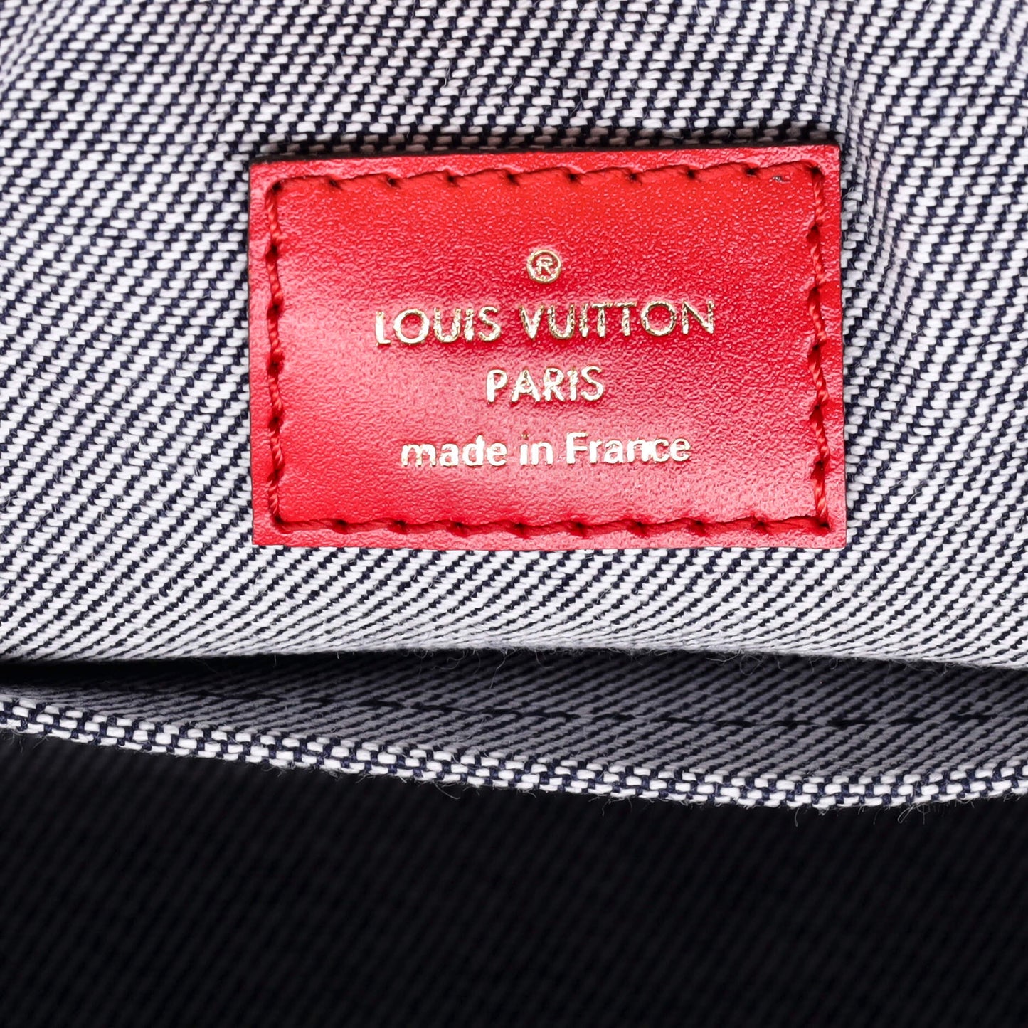 Alma Handbag Damier and Monogram Patchwork Denim BB