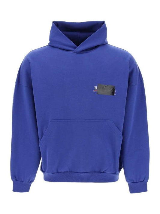 Balenciaga Gaffer Maxi Hoodie Blue