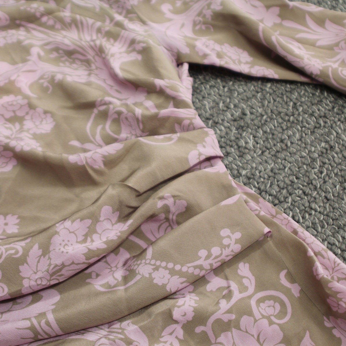 Acne studios 100% silk floral dress