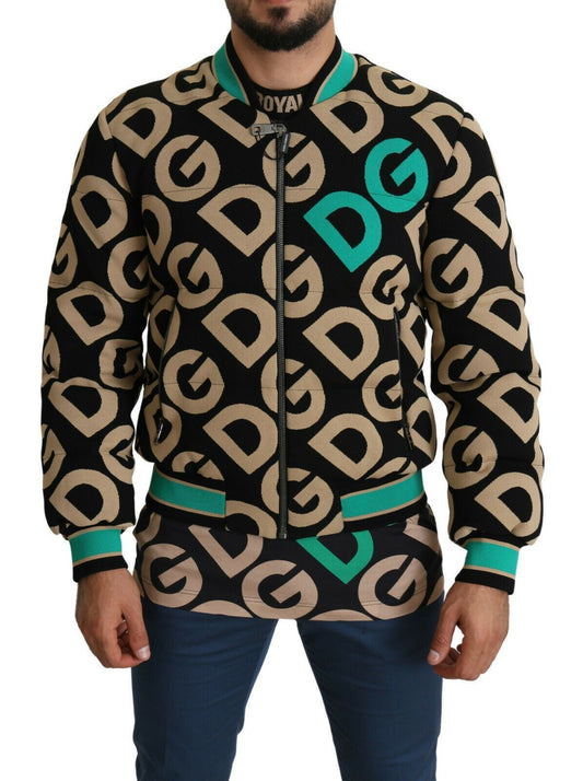 Dolce & Gabbana Multicolor DGMILLENNIALS Logo Print Men's Jacket