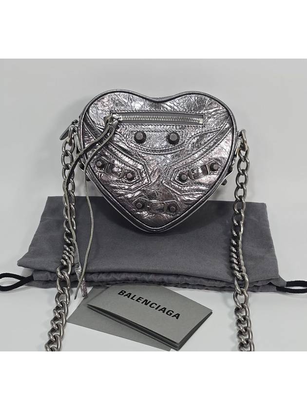 Balenciaga Lecagol heart chain shoulder bag