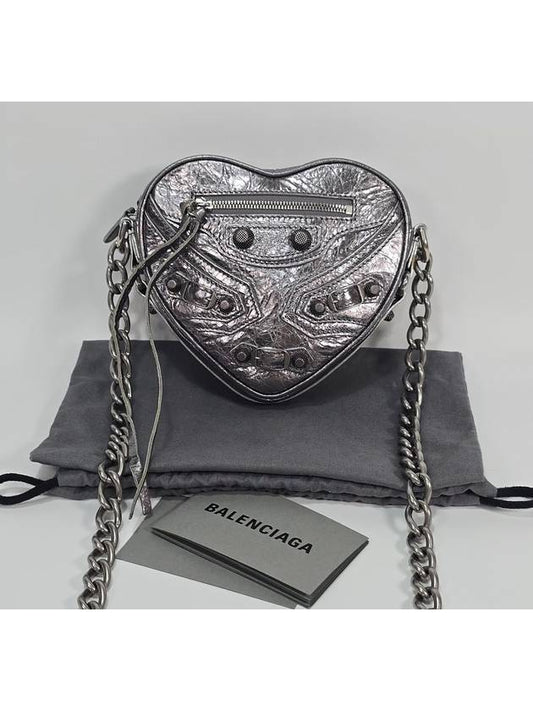 Balenciaga Lecagol heart chain shoulder bag