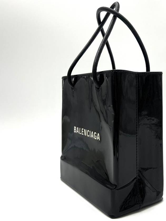 Balenciaga Square patent tote bag XXS 572411