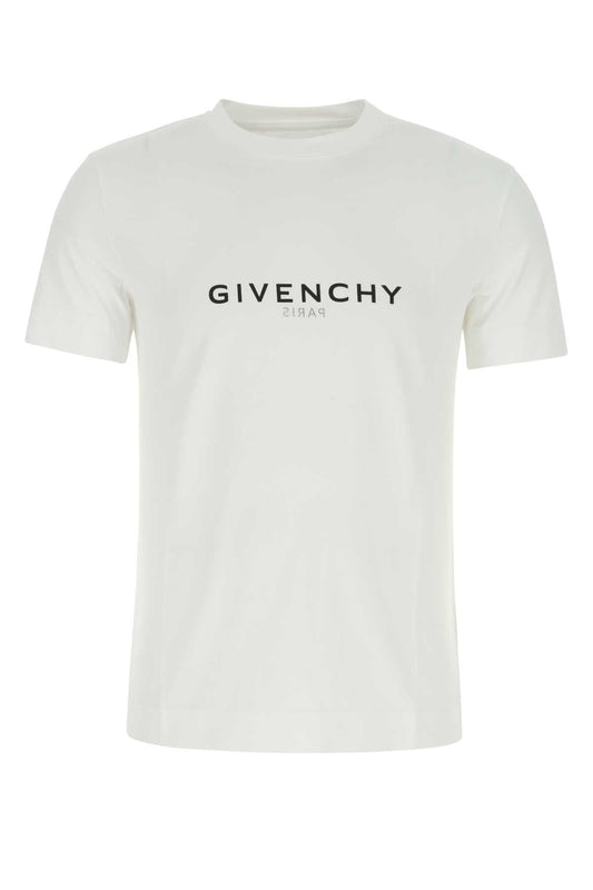 Givenchy Men White Cotton T-Shirt