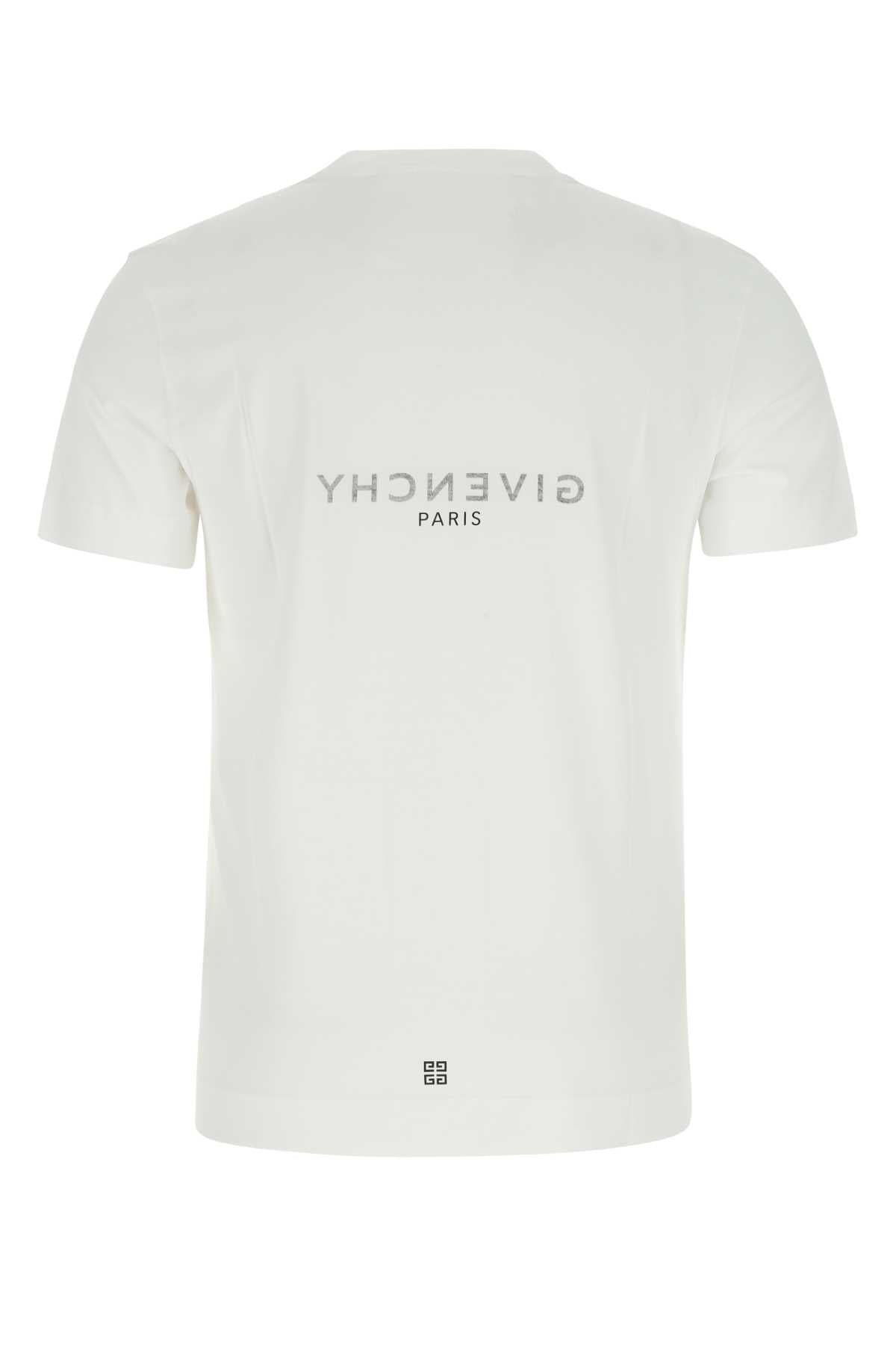 Givenchy Men White Cotton T-Shirt