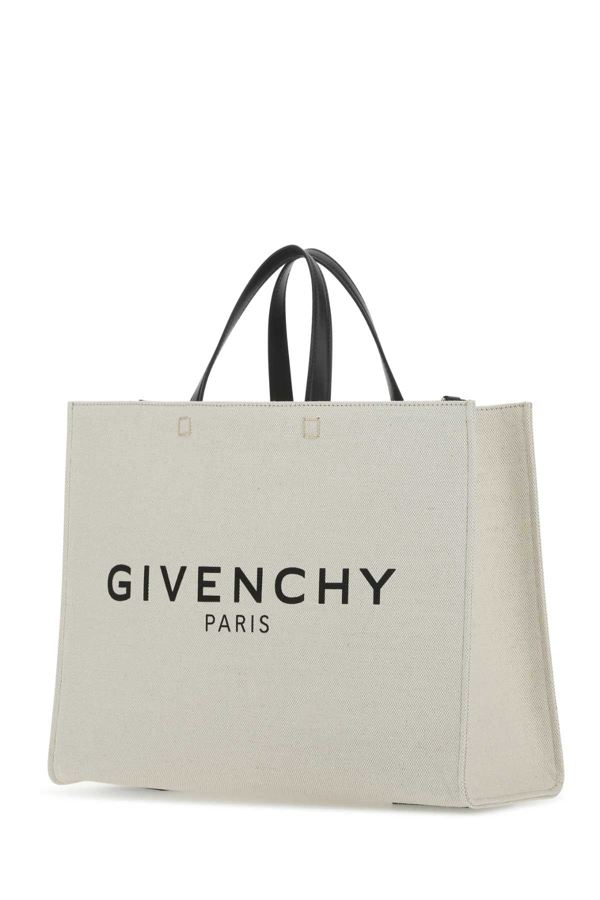 Givenchy Women Ivory Canvas Medium G Shopping Bag