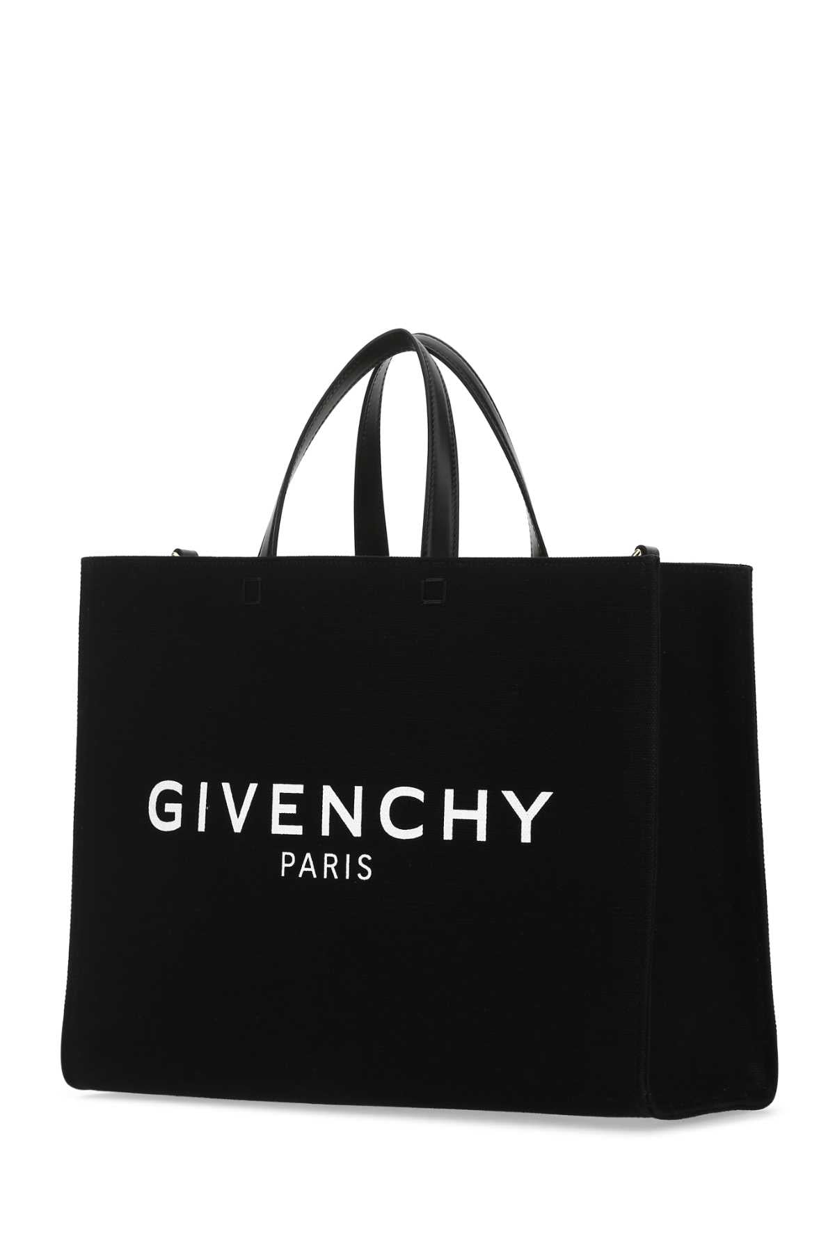 Givenchy Women Black Canvas Medium G Shopping Bag