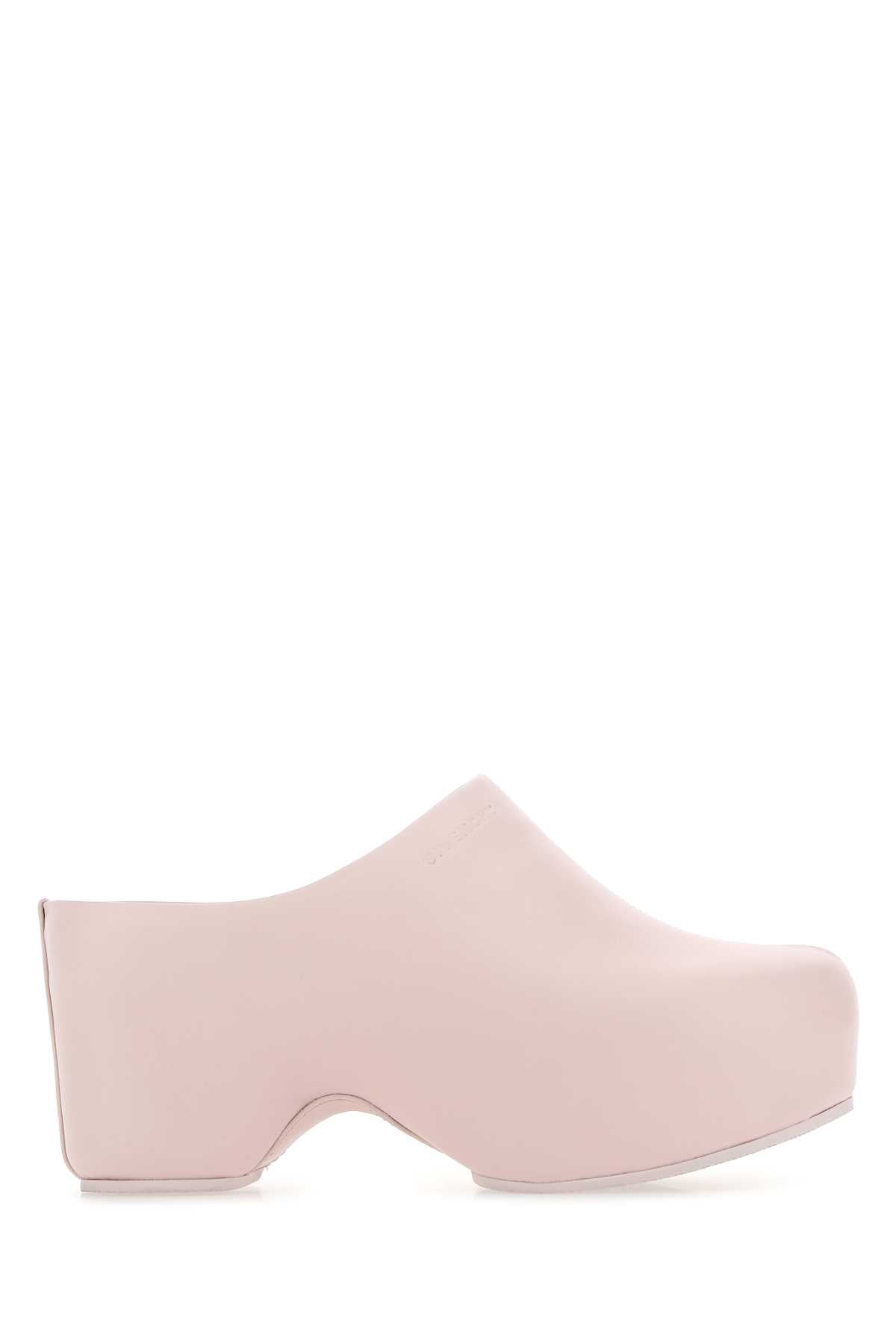 Givenchy Women Pastel Pink Leather G Clog Mules