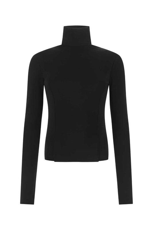 Givenchy Women Black Stretch Viscose Blend Top