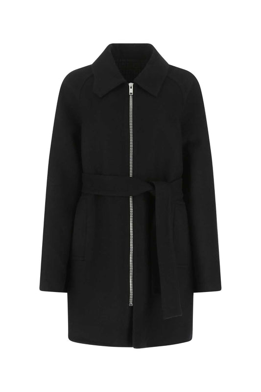 Givenchy Women Black Wool Blend Coat