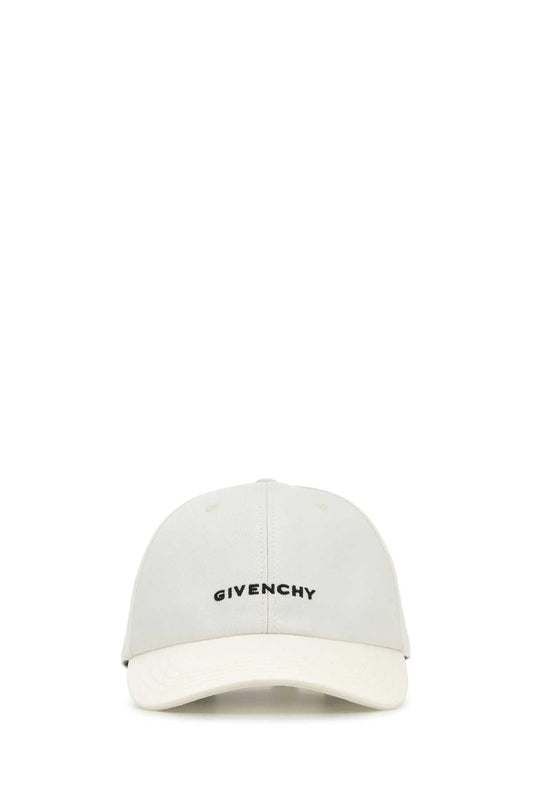Givenchy Men White Cotton Blend Baseball Cap