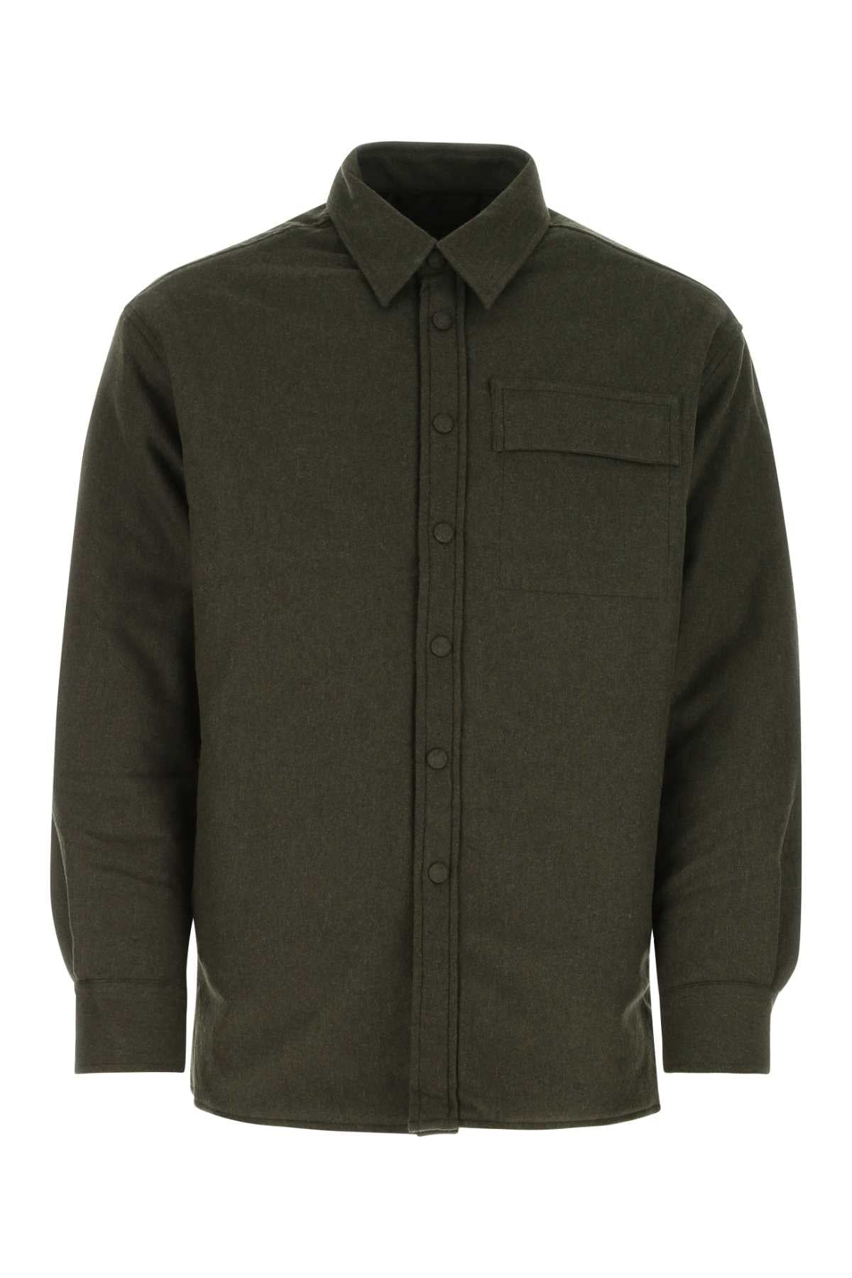 Givenchy Men Army Green Wool Blend Jacket