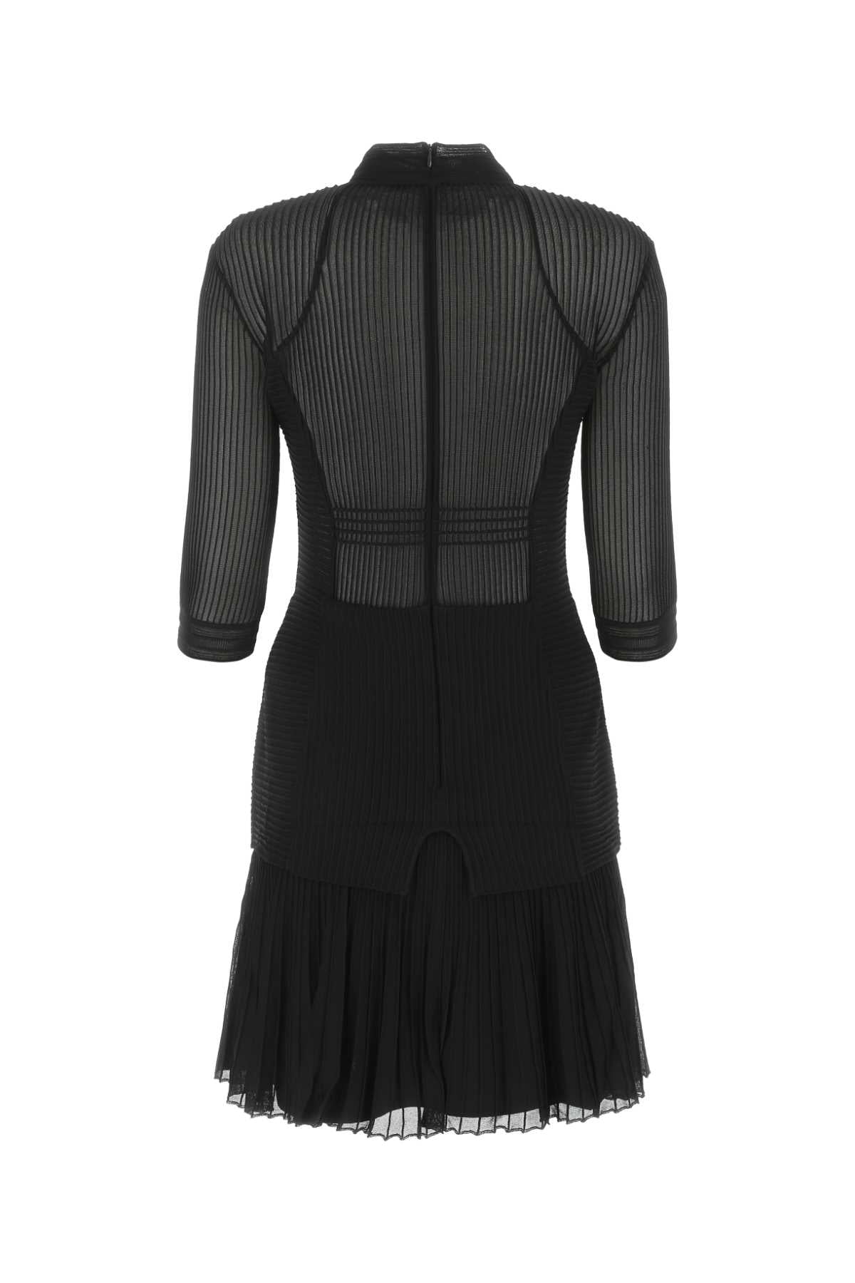 Givenchy Women Black Stretch Viscose Blend Mini Dress