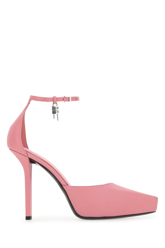 Givenchy Women Pink Leather G-Lock Pumps